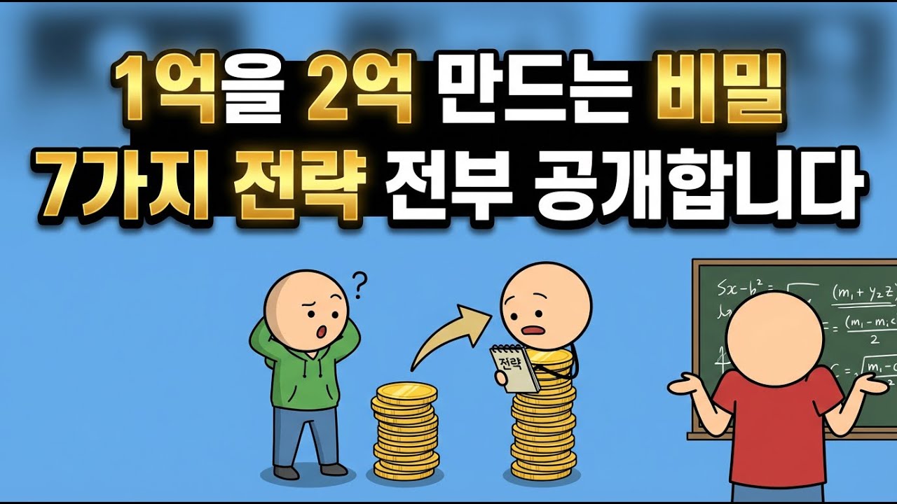 월급쟁이도 가능한 자산 증식 방법 | 1억을 2억으로 불리는 현실적인 7가지 전략