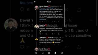 Veve Twitter exchange…Am I right or Am I wrong Let’s discuss…