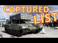 The Complete list of Captured Russian tanks and military equipment from Ukraine war 2022