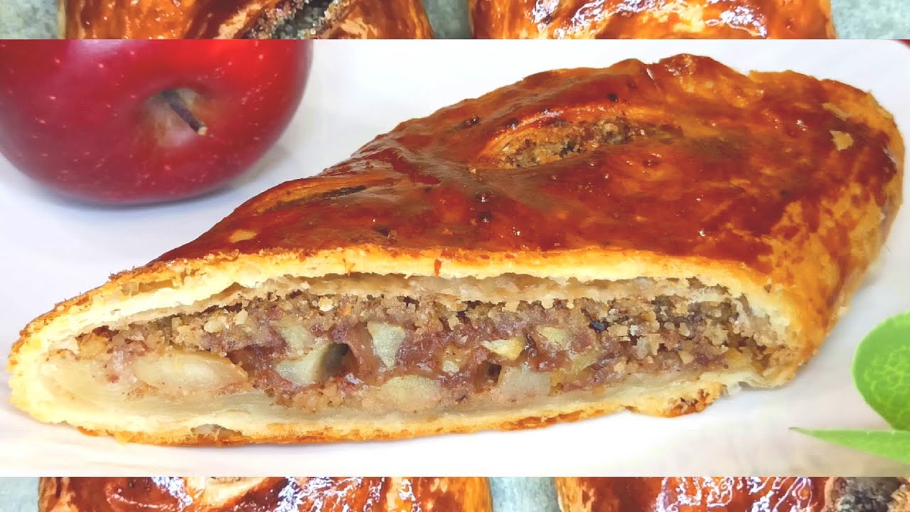 ШТРУДЕЛЬ С ЯБЛОКАМИ ИЗ СЛОЕНОГО ТЕСТА! САМЫЙ ВКУСНЫЙ РЕЦЕПТ ЯБЛОЧНОГО ШТРУДЕЛЯ C КОРИЦЕЙ! #19