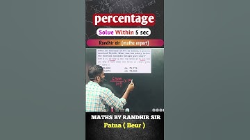 Solve within 5 sec || Best approach || Maths by Randhir sir || #railway #ssc #shortvideo #viral