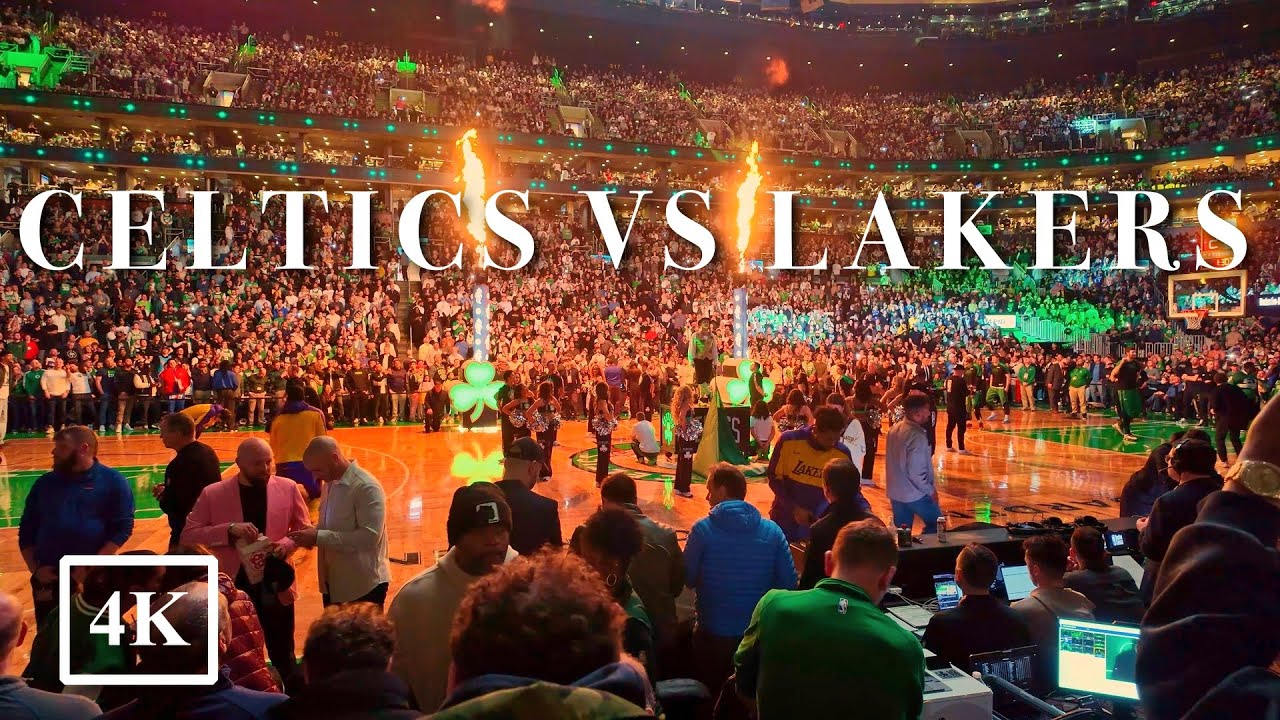 Boston Celtics vs Los Angeles Lakers I National Anthem & Player Intros 4K 🏀🇺🇸