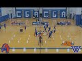 Coast Guard vs Wellesley College Women's Volleyball Full Game Reply | NEWMAC Volleyball