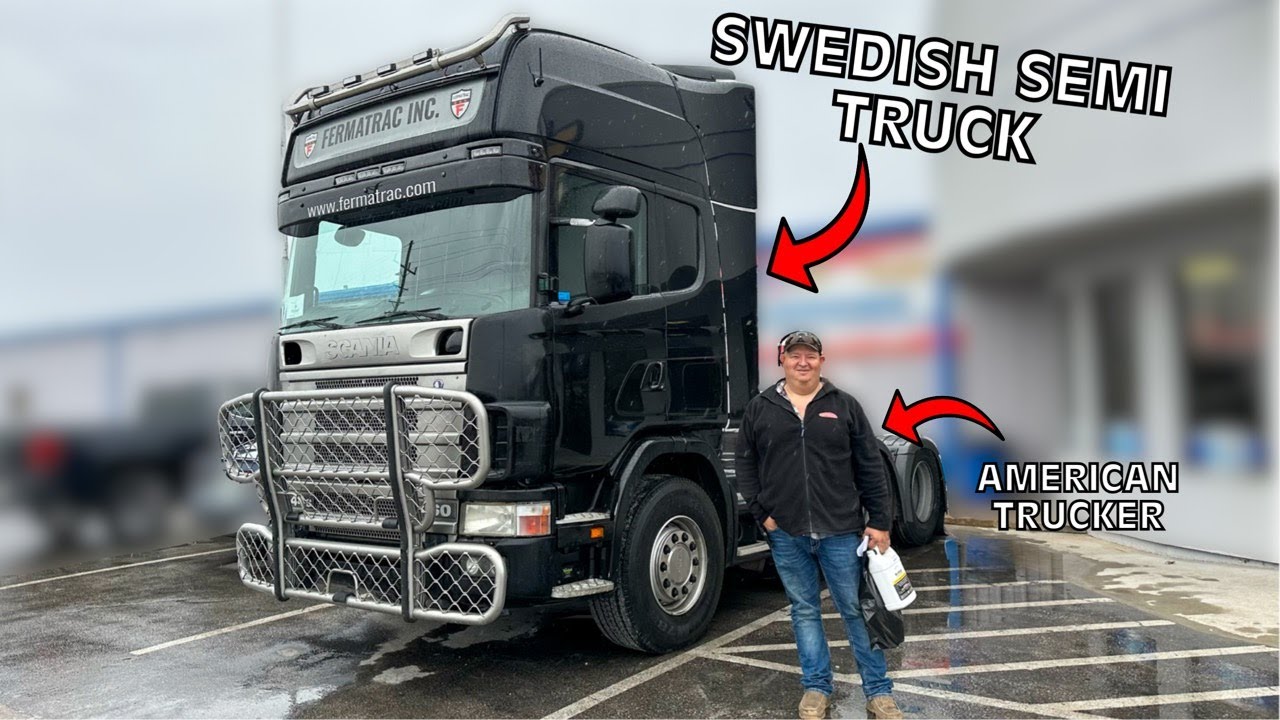 American Truckers REACT to my SWEDISH Semi Truck(SCANIA)