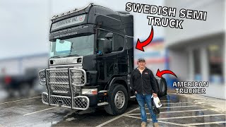 American Truckers REACT to my SWEDISH Semi Truck(SCANIA)