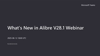 What's New In Alibre V28.1 Live Webinar