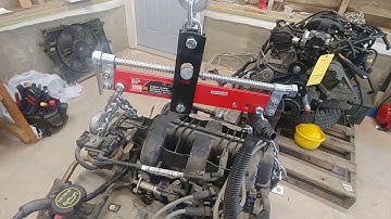 Lifting Location Points on Ford 4.0L V6 Engine Using Load Leveler & Chains on Hoist