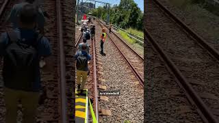 Train passengers forced to walk along the tracks | 7NEWS