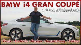 BMW i4 eDrive40 Gran Coupé  | Probefahrt Test Reichweite Batterie Preis Laden Deutsch Review 2022