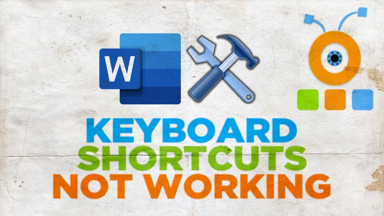 How to Fix Keyboard Shortcuts Not Working in Word YouTube