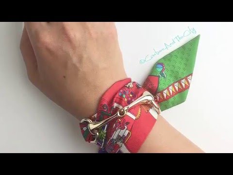 Hermes Twilly And Scarf Ring As A Bracelet 