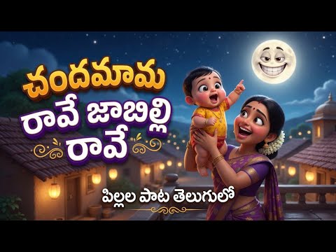 చందమామ రావే జాబిల్లి రావే.. తెలుగు రైమ్ | Chandamama Rave Jabili Rave | Learn More Easy | rhymes 