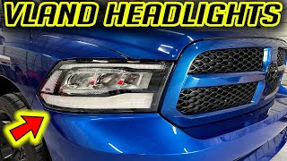 RAM 1500 2500 3500 Vland LED Reflector Headlights