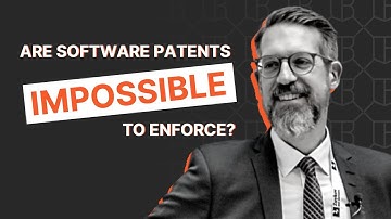 Can you enforce a software patent? #askbastian
