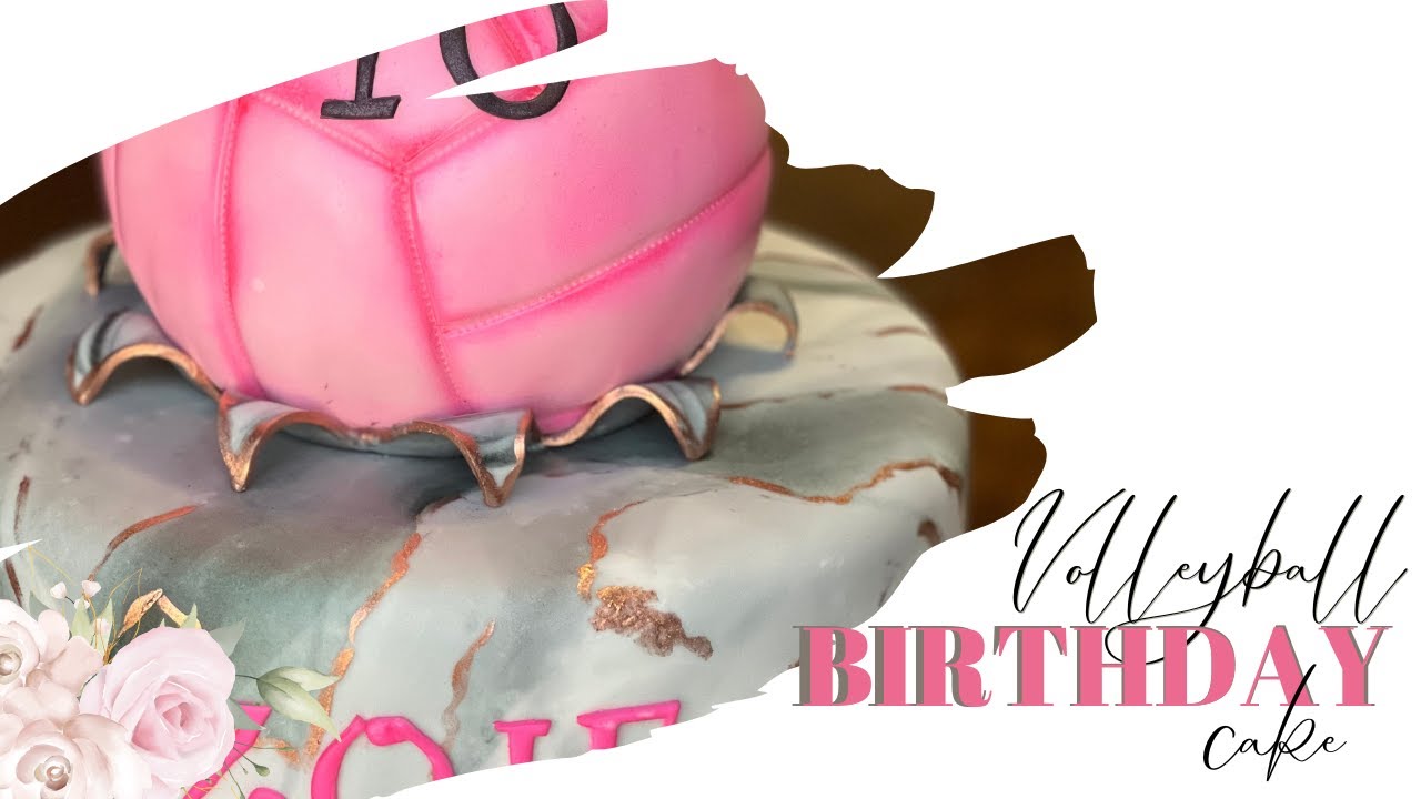Making a Volleyball Birthday Cake-start to finish