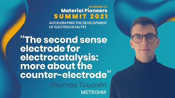 The second sense electrode for electrocatalysis - Motrohm Autolab