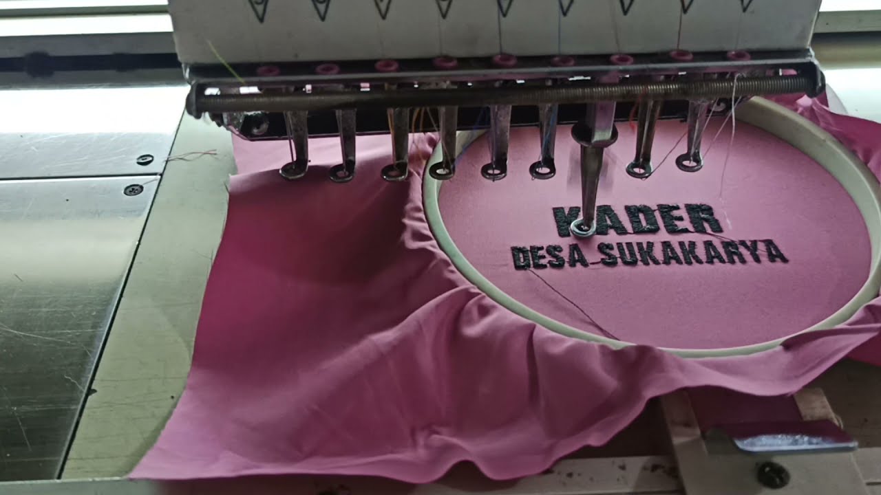 bordir Kader Desa SUKAKARYA Bordir Komputer Garut || khairaLindo bordir di bahan buat jaket