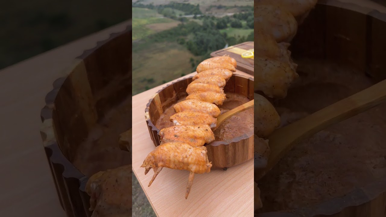 Dağın Kenarında Kanat Keyfi #shorts #yemek #yemektarifleri #yemektarifi #food #foodshorts #foodie