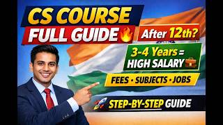 CS Course Details 2026 🔥 | CSEET to Professional | Complete जानकारी  Hindi + English