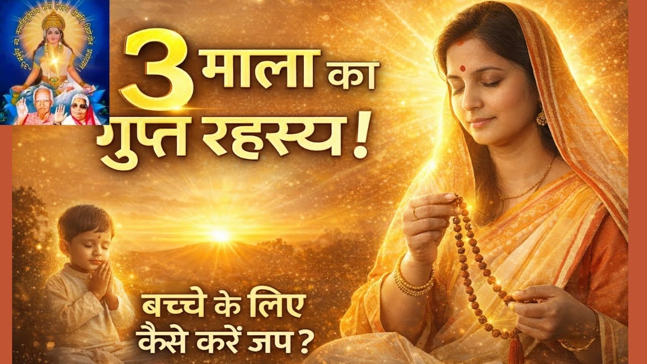 दीक्षा के बाद 3 माला क्यों?| बच्चे के लिए गायत्री साधना का रहस्य |बच्चे के लिए कैसे करें जप? गुरु जी