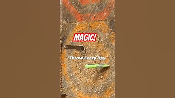 Knife Throwing+Magic #magic #knifethrowing #trickshot #fulltangclan