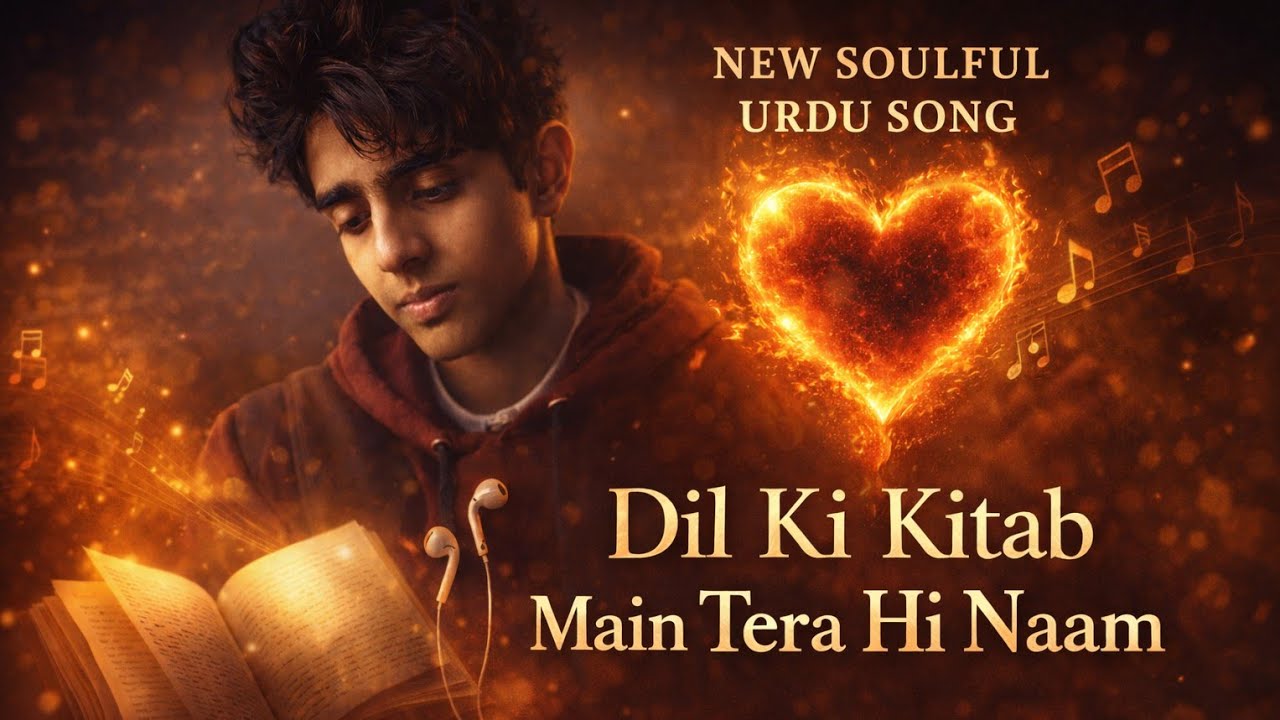 🎵 Dil Ki Kitab Main Tera Hi Naam  | Emotional Urdu Lyrics Song | Sad Urdu Lyrics Song
