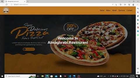 Responsive Restaurant Templete HTML CSS AOS /تصميم مطعم متجاوب