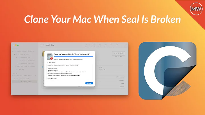 How to Clone your Mac with Broken Seal Error | macOS Big Sur | macOS Monterey