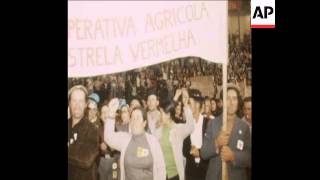 SYND 2 10 75 COMMUNIST TRADE UNION RALLY IN LISBON