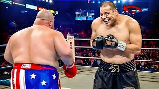 HEAVYWEIGHT WAR! Butterbean vs Larry Holmes | Boxing Fight Highlights HD