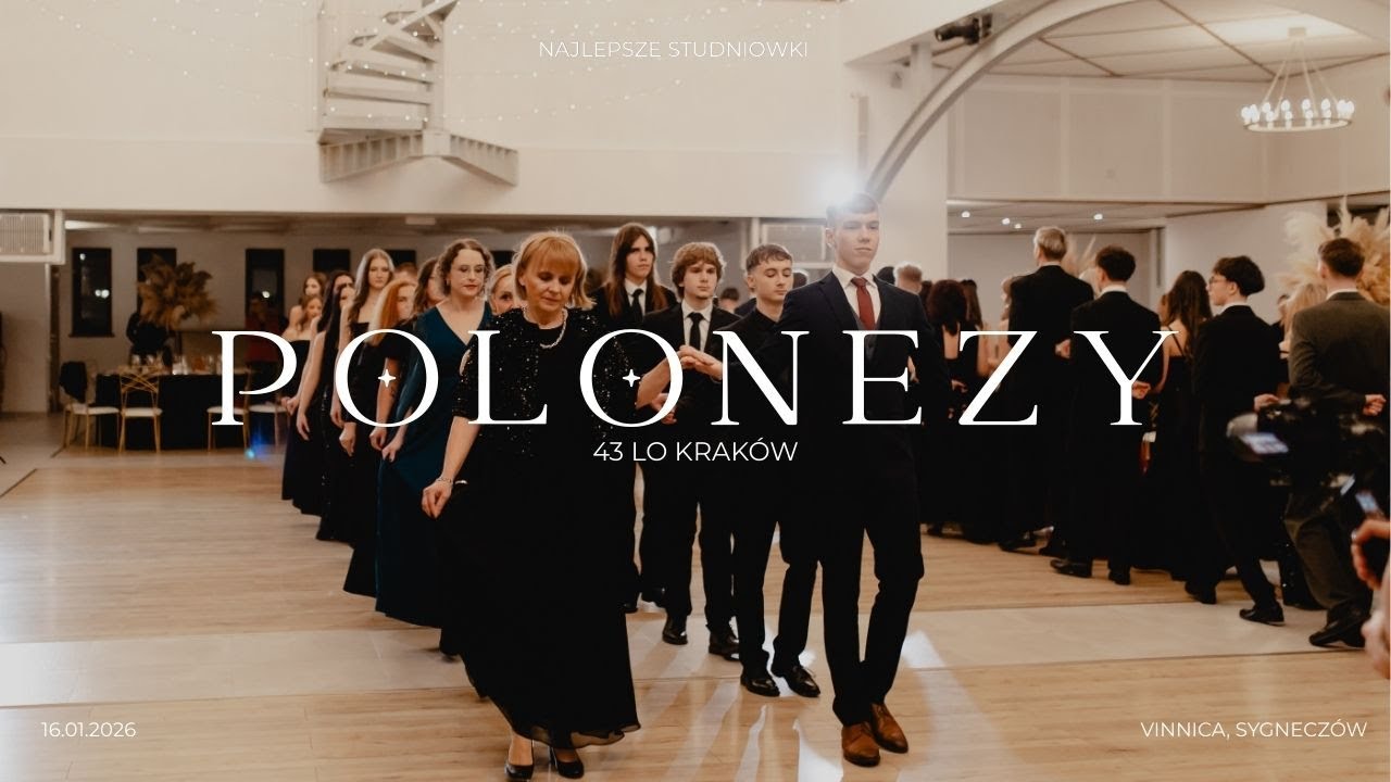 STUDNIÓWKA 2026 - 43 LO KRAKÓW [NAJLEPSZE STUDNIÓWKI] POLONEZ