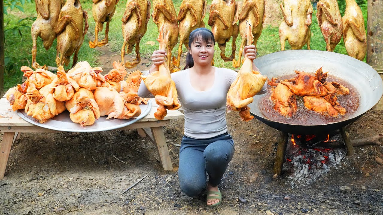 REWIND TIMELAPSE --266 Days Fried Chicken & Ducks, Smoked Pork, Smoked Fish Go To Sell