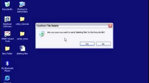 Windows XP: Delete Files and Empty the Recycle Bin