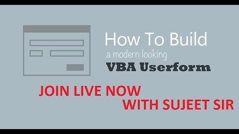 VBA  Macros USERFORM Classes