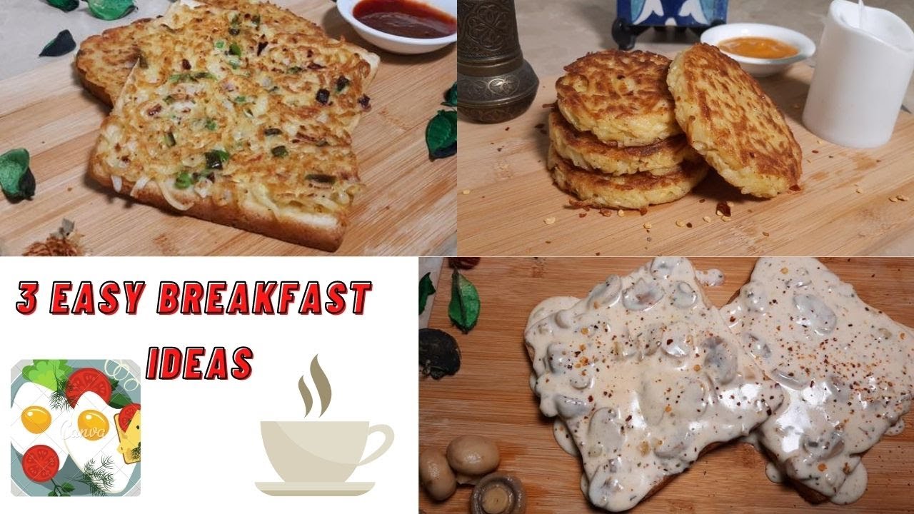 3 Easy and Quick Breakfast Ideas | 5 minutes breakfast Ideas | Sunday