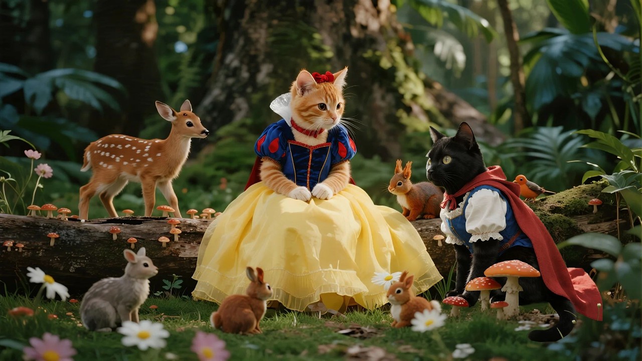 No stage? 🌳🎬 Watch Ginger kitten and mama cat create a fairy tale miracle. 💜