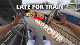 Late for Train 😱 (Crazy Parkour Escape )