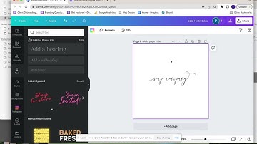 How to utilize Font Glyphs within Canva