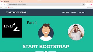 "Start Bootstrap Level 2: Building a Basic Website with HTML & CSS" Part 1