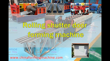 Rolling shutter door forming machine | rolling shutter machine