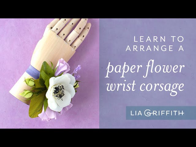 DIY Crepe Paper Wrist Corsage