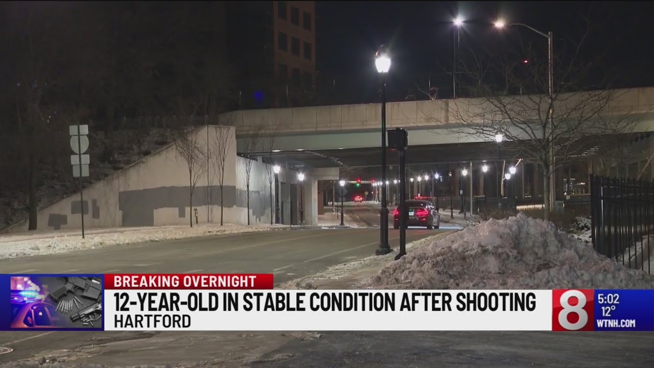 12-year-old boy stable after being shot in Hartford - YouTube
