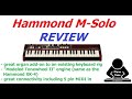 Hammond msolo review