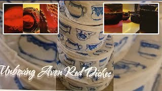 Unboxing AVON RED DISHES #short