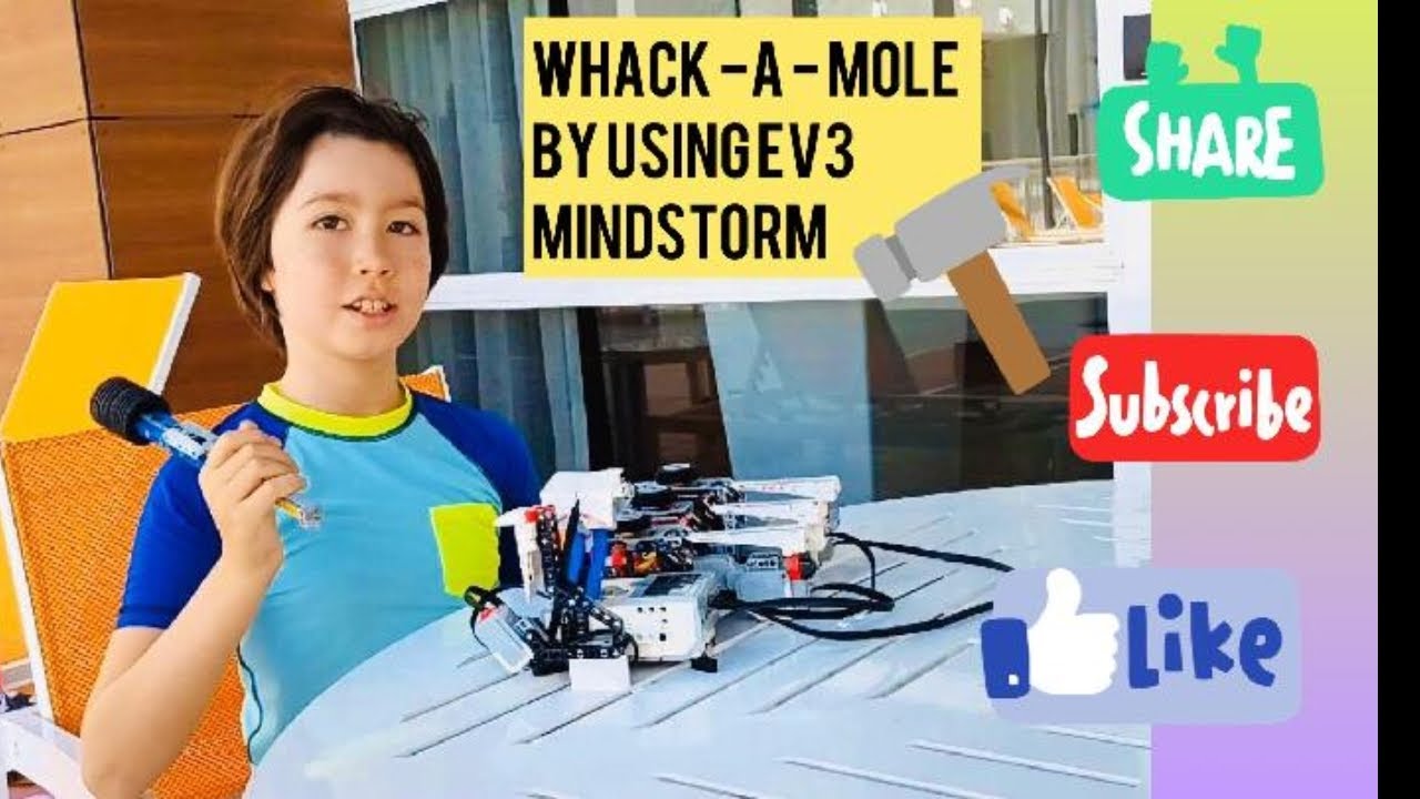 I made Whack -A - Mole by using EV3 Mindstorms - YouTube