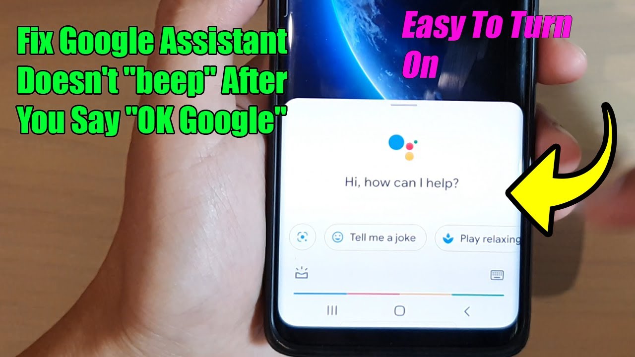 How To Fix Google Assistant Doesn T Beep After You Say Ok Google Youtube