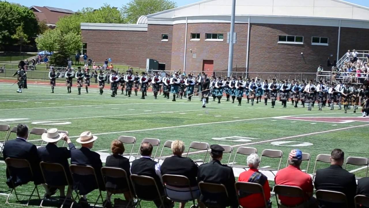 Alma Highland Festival and Games 2015 Massed Bands Opening - YouTube