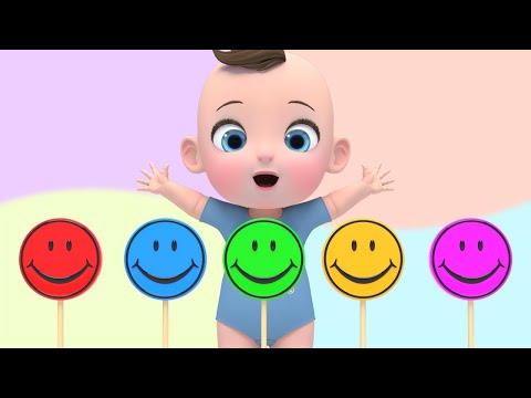 Learn Colors with Fruit <strong>Smile</strong> Face Candy! | Finger Family nursery rhymes <strong>song</strong> कैंडी के साथ रंग जानें