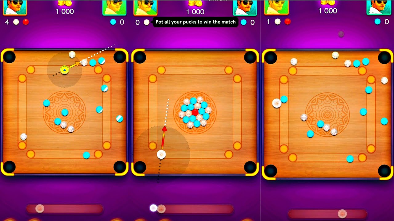 Carrom Disc Pool Gaming | English Game United States | Gameplay in ...