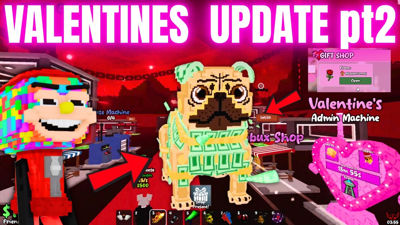 VALENTINE’S UPDATE PART 2 Is INSANE! 💖🔥 FREE Brainrot Gift + Admin Machine